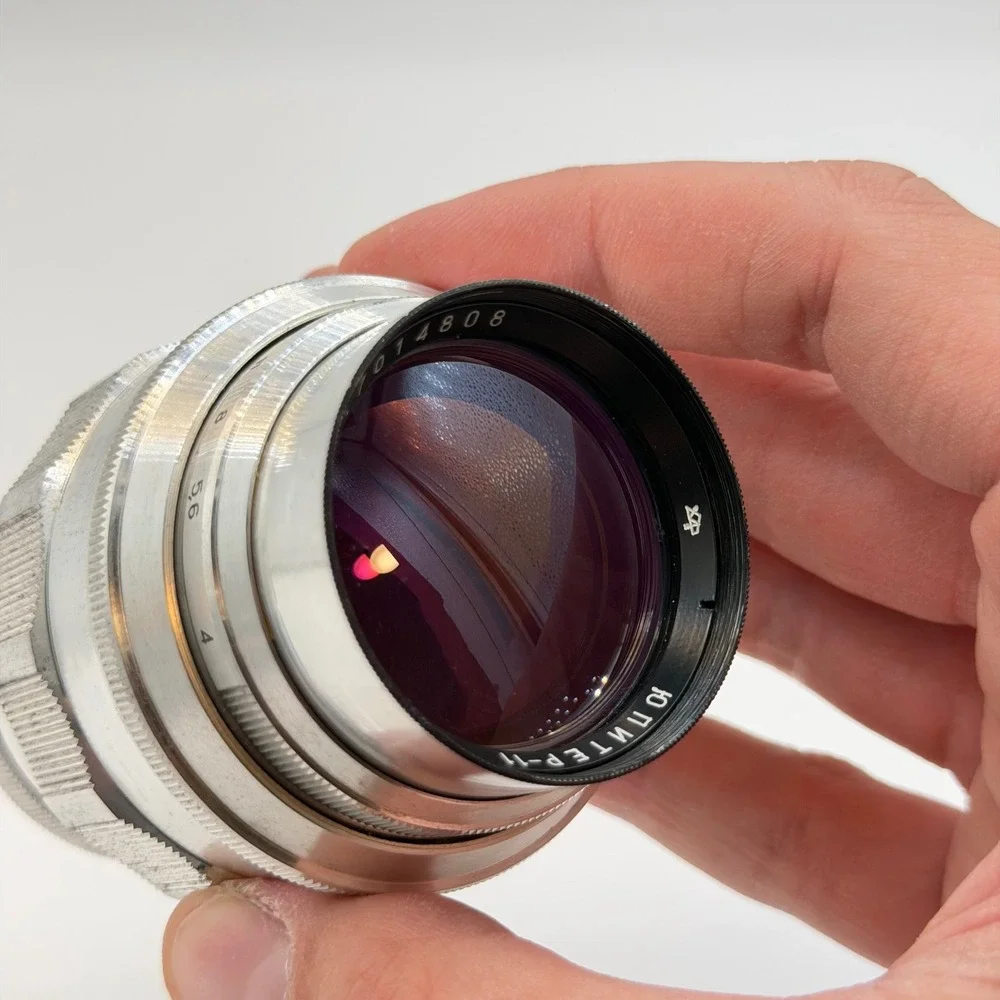 Jupiter-11 135mm f/4 Soviet Telephoto Lens Silver USSR Serial N7014808 VGC